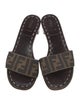 Fendi Zucca FF Logo Printed Slides