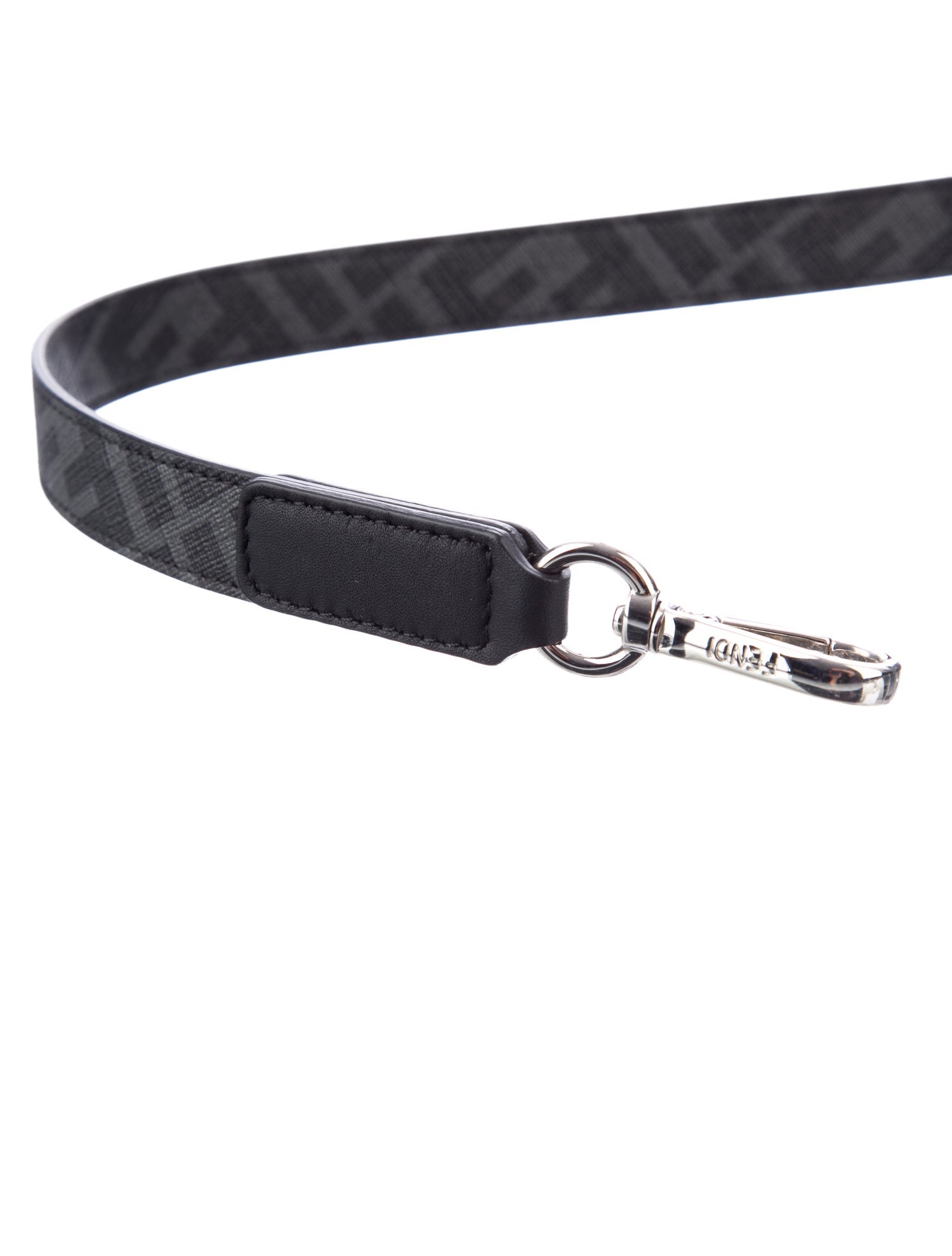 Fendi Zucca Dog Leash With Waste Bag