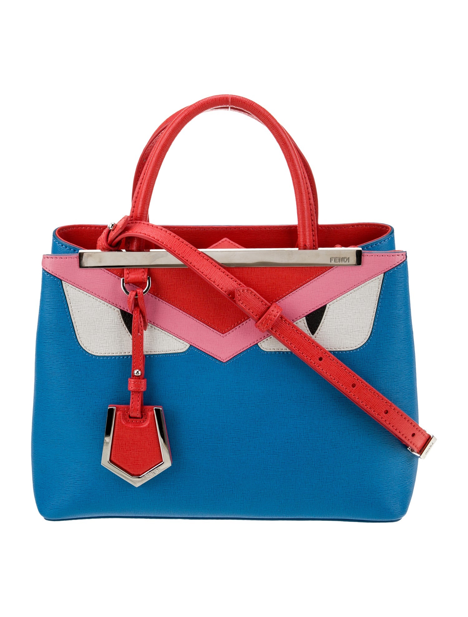 FENDI 　♡I♡ Fendi - Black Grained Leather Logo Shopper | Mitchell Stores