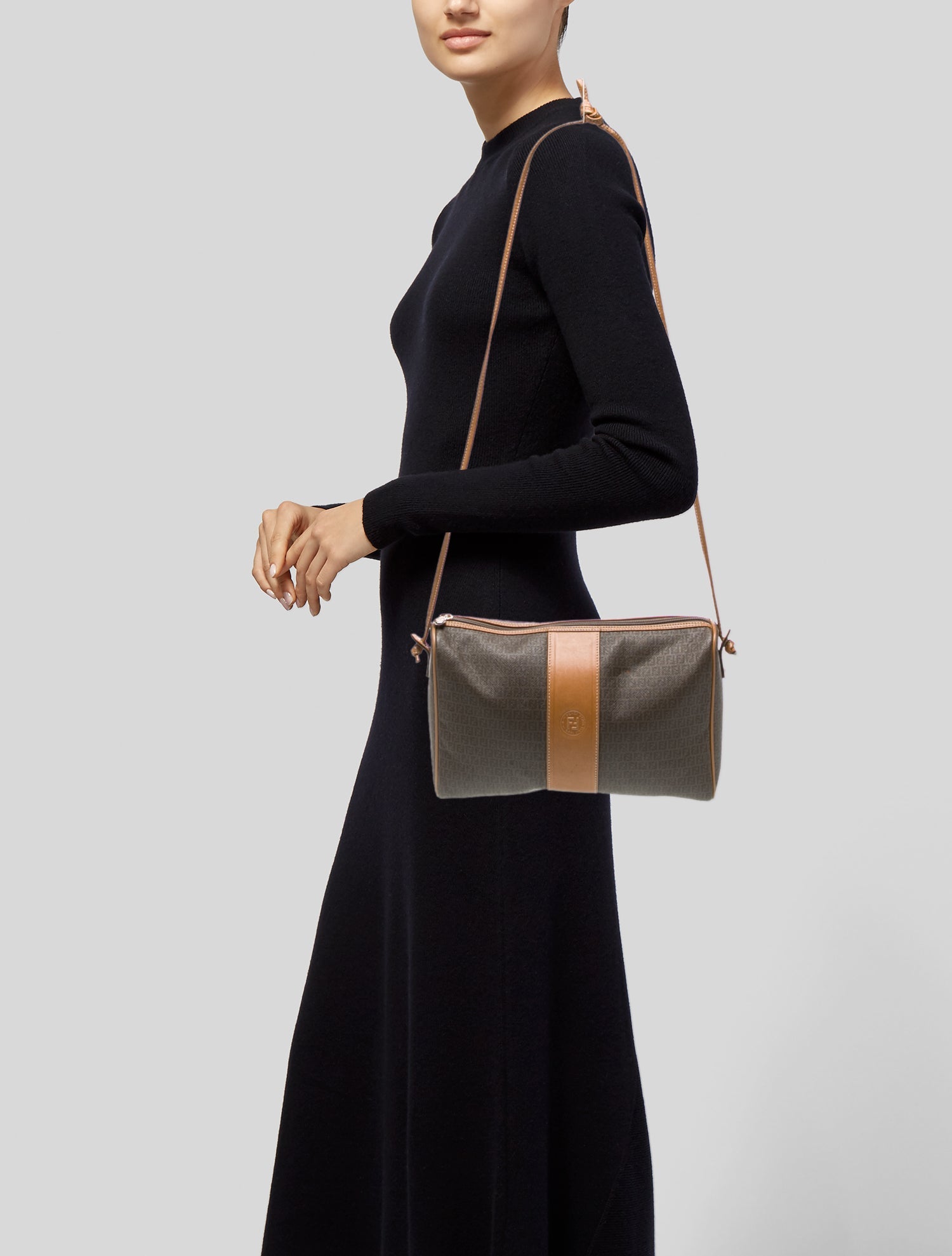 Fendi Zucca FF Clutch Vintage