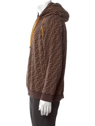 Fendi Zucca FF Logo Printed Hoodie