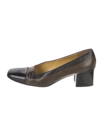 Fendi Pumps Vintage Zucca FF Logo 8
