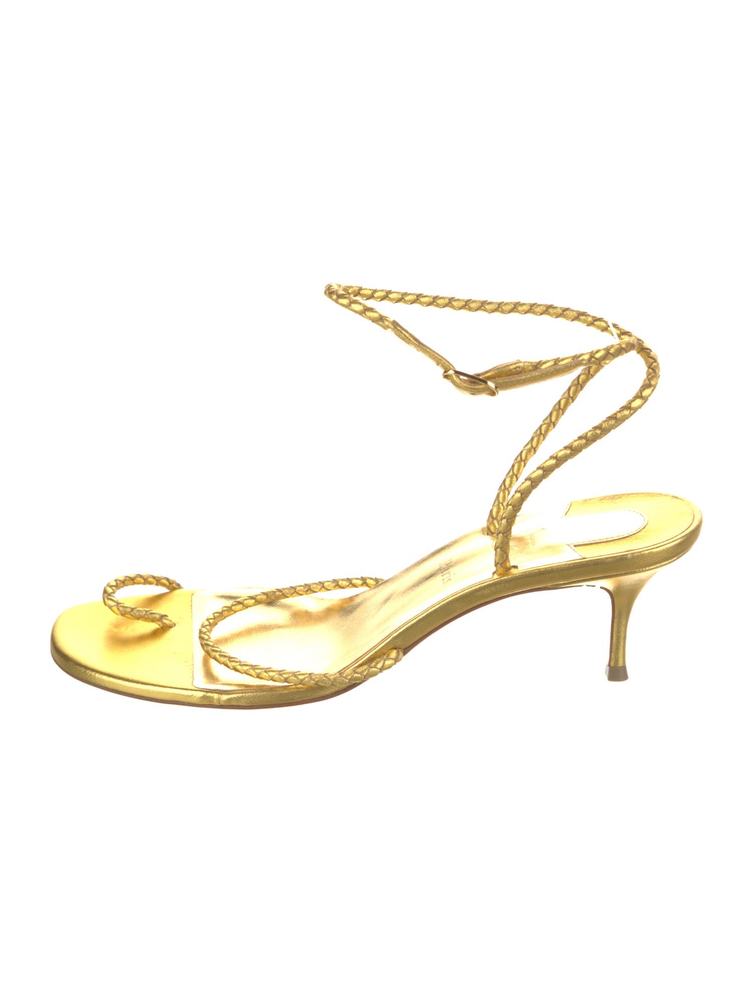 Christian Louboutin Leather Braided Accents Sandals