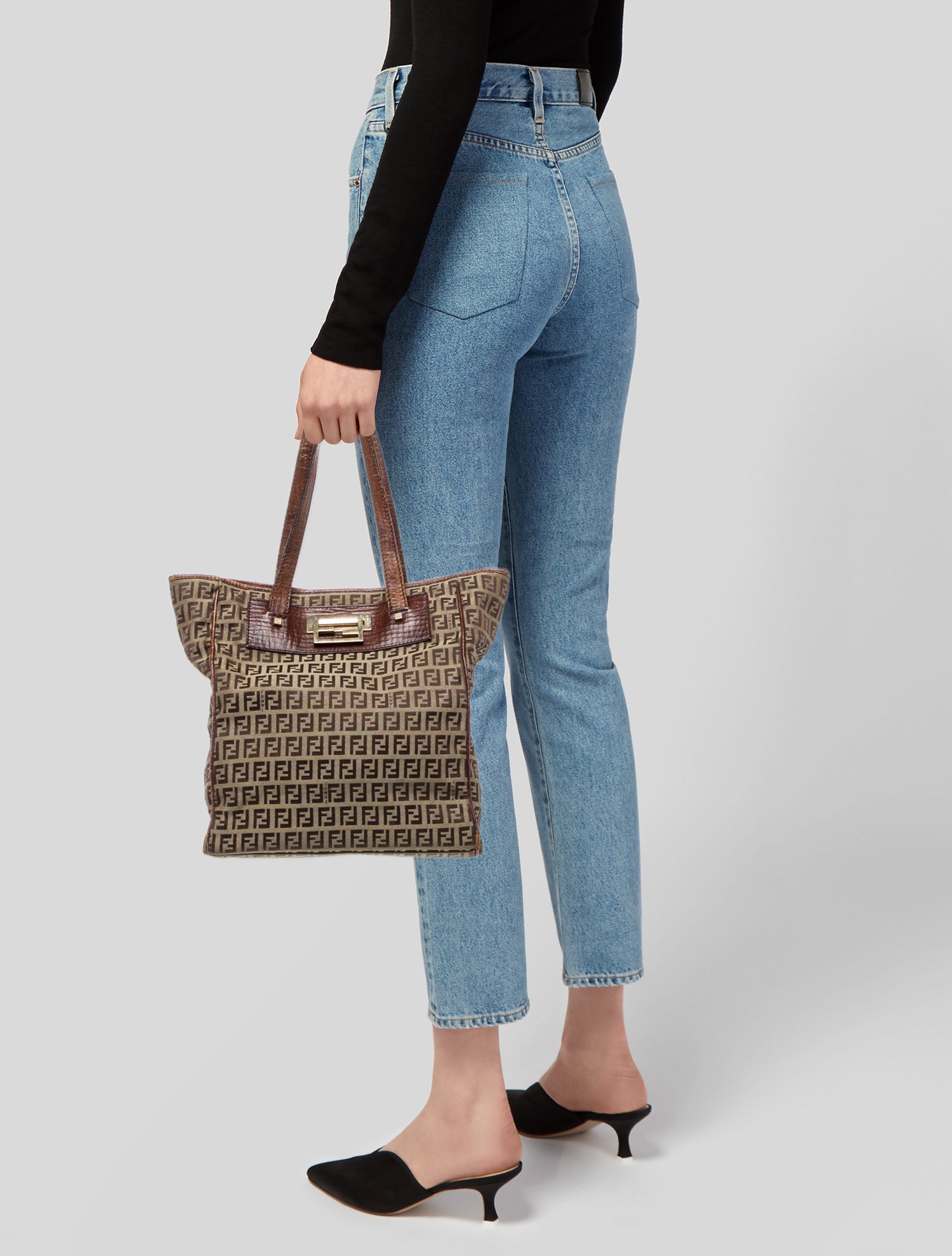 Fendi Zucchino FF Zucca Tote