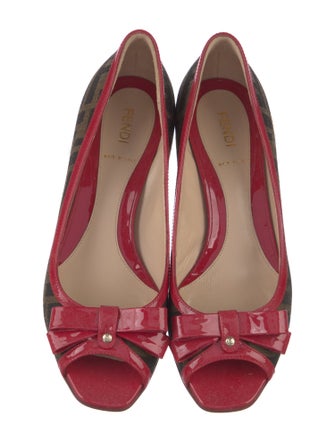 Fendi Zucca FF Logo Canvas Pumps
