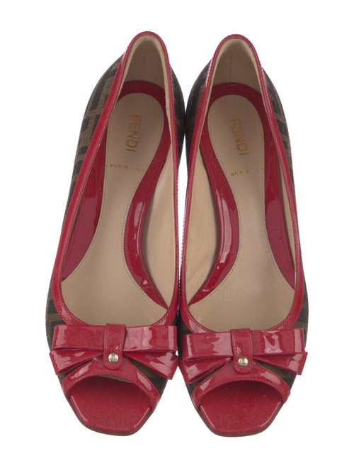 Fendi Zucca FF Logo Canvas Pumps