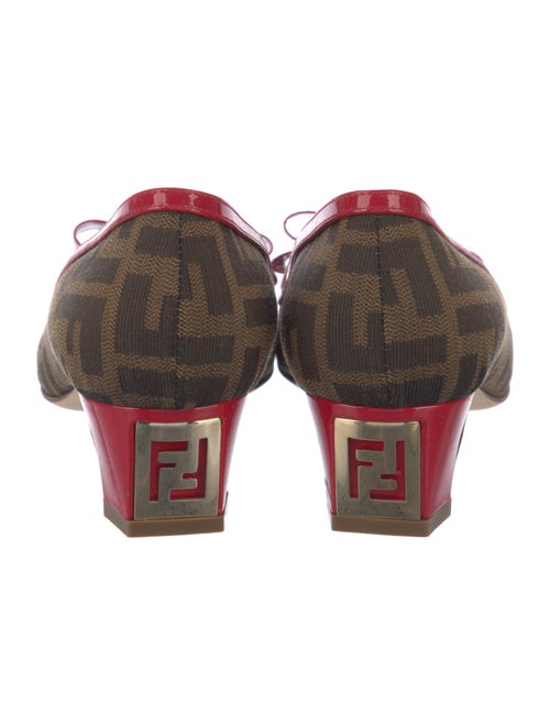 Fendi Zucca FF Logo Canvas Pumps