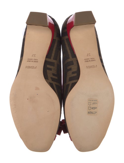 Fendi Zucca FF Logo Canvas Pumps