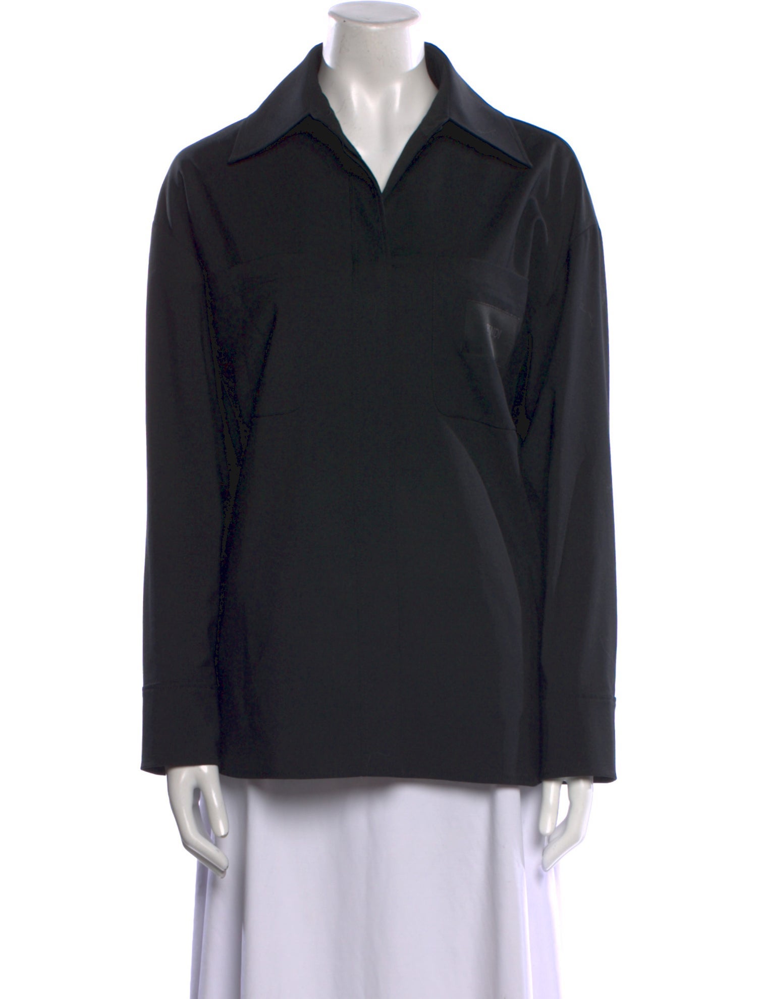 Fendi Long Sleeve Button-Up Top w/ Tags