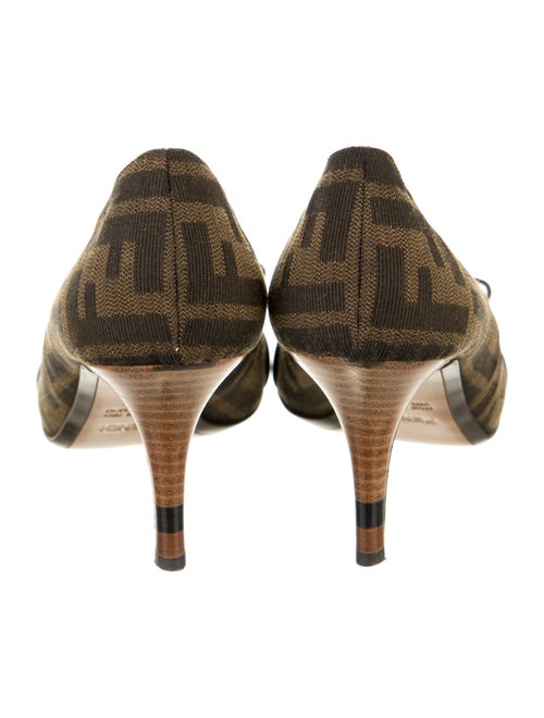 Fendi Zucca FF Logo Canvas Sandals