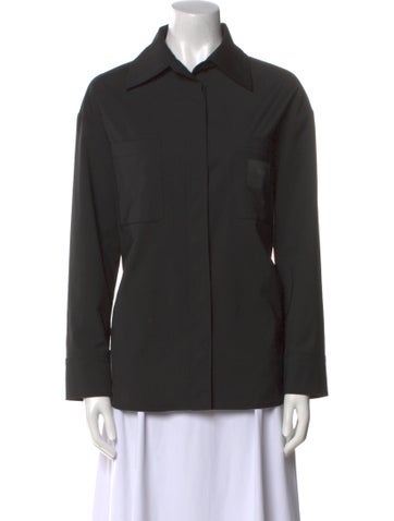 Fendi Tops Long Sleeve Button-Up Top Us0, It36 | XS