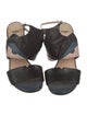 Fendi Monsters Motif Leather Sandals