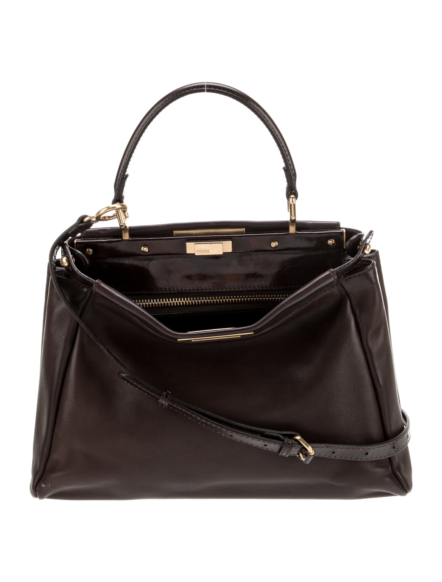 Fendi Leather Peekaboo Large
