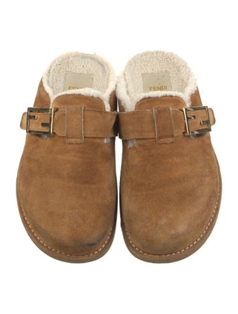 Fendi Suede Mules