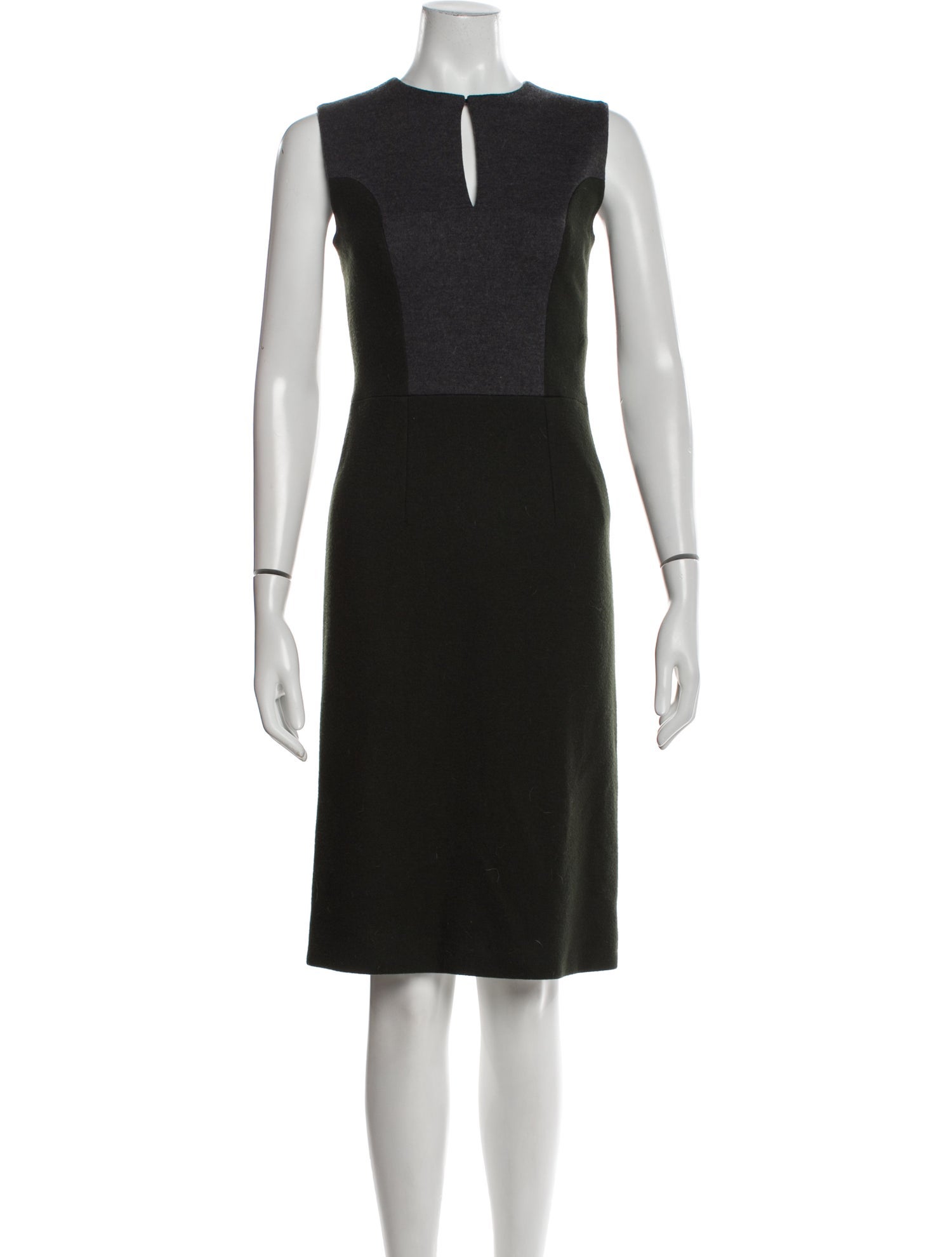 Fendi Virgin Wool Knee-Length Dress