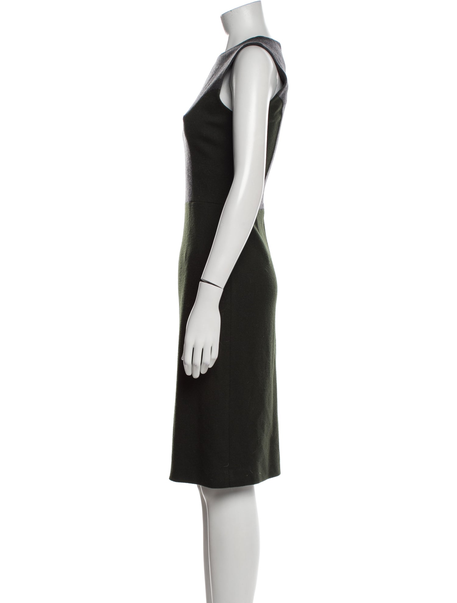 Fendi Virgin Wool Knee-Length Dress