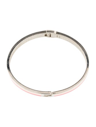 Fendi Enamel Fendista Hinged Bangle Bracelet
