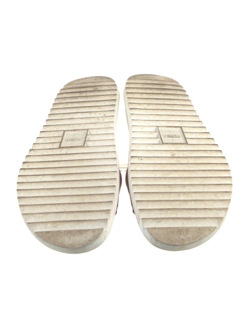 Fendi Zucca FF Logo Rubber Slides