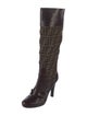 Fendi Zucca FF Logo Animal Print Boots