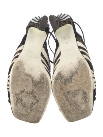 Fendi Zucca FF Logo Printed Slides