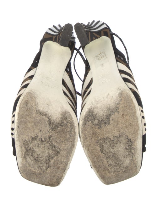 Fendi Zucca FF Logo Printed Slides