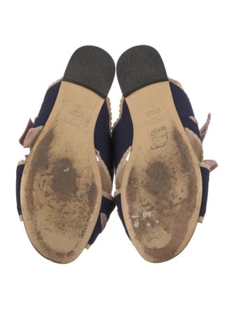 Fendi Printed Bow Accents Slides