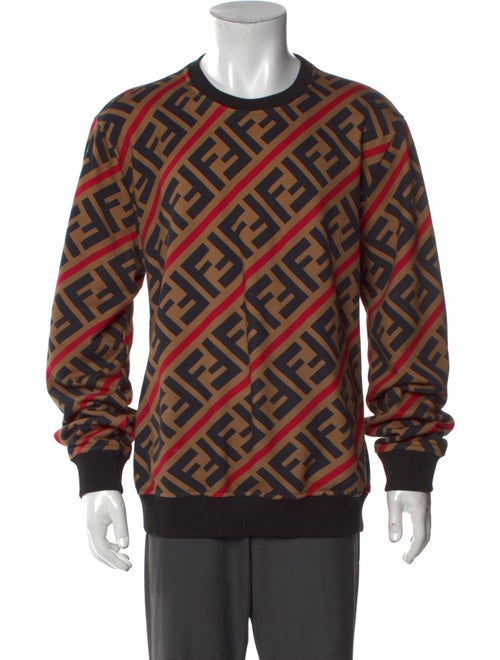 Fendi Zucca FF Logo Printed Pullover