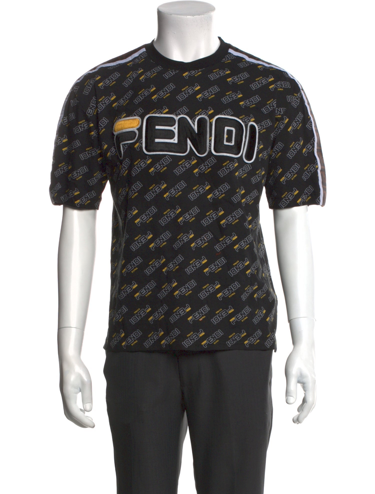 Fendi Zucca FF Logo X Fila T-Shirt