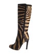 Fendi Ponyhair Animal Print Boots