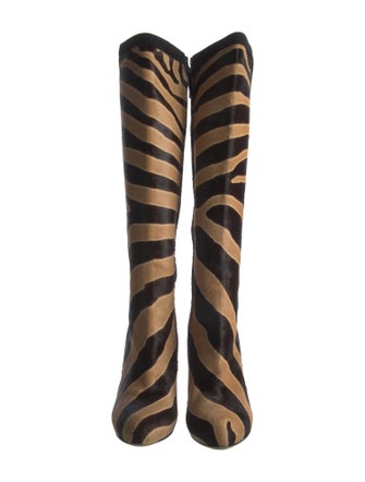 Fendi Ponyhair Animal Print Boots