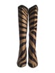 Fendi Ponyhair Animal Print Boots