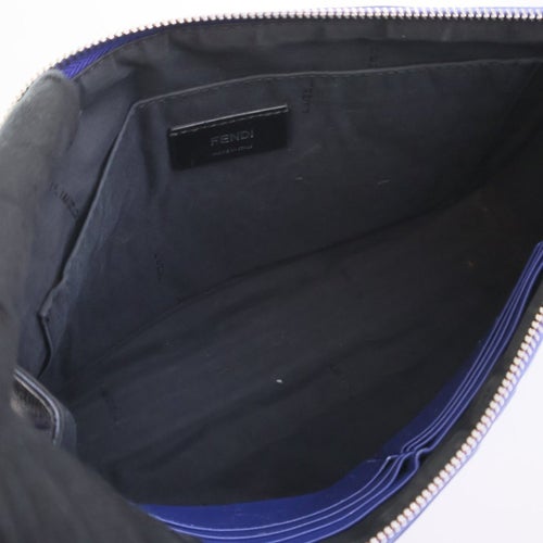 Fendi Zucca FF FF 1974 Embossed Calfskin Clutch