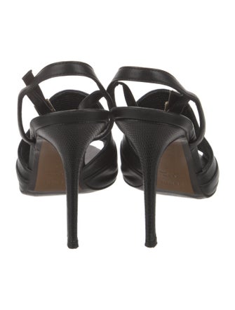 Fendi Zucca FF Logo Suede T-Strap Sandals