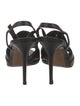 Fendi Zucca FF Logo Suede T-Strap Sandals