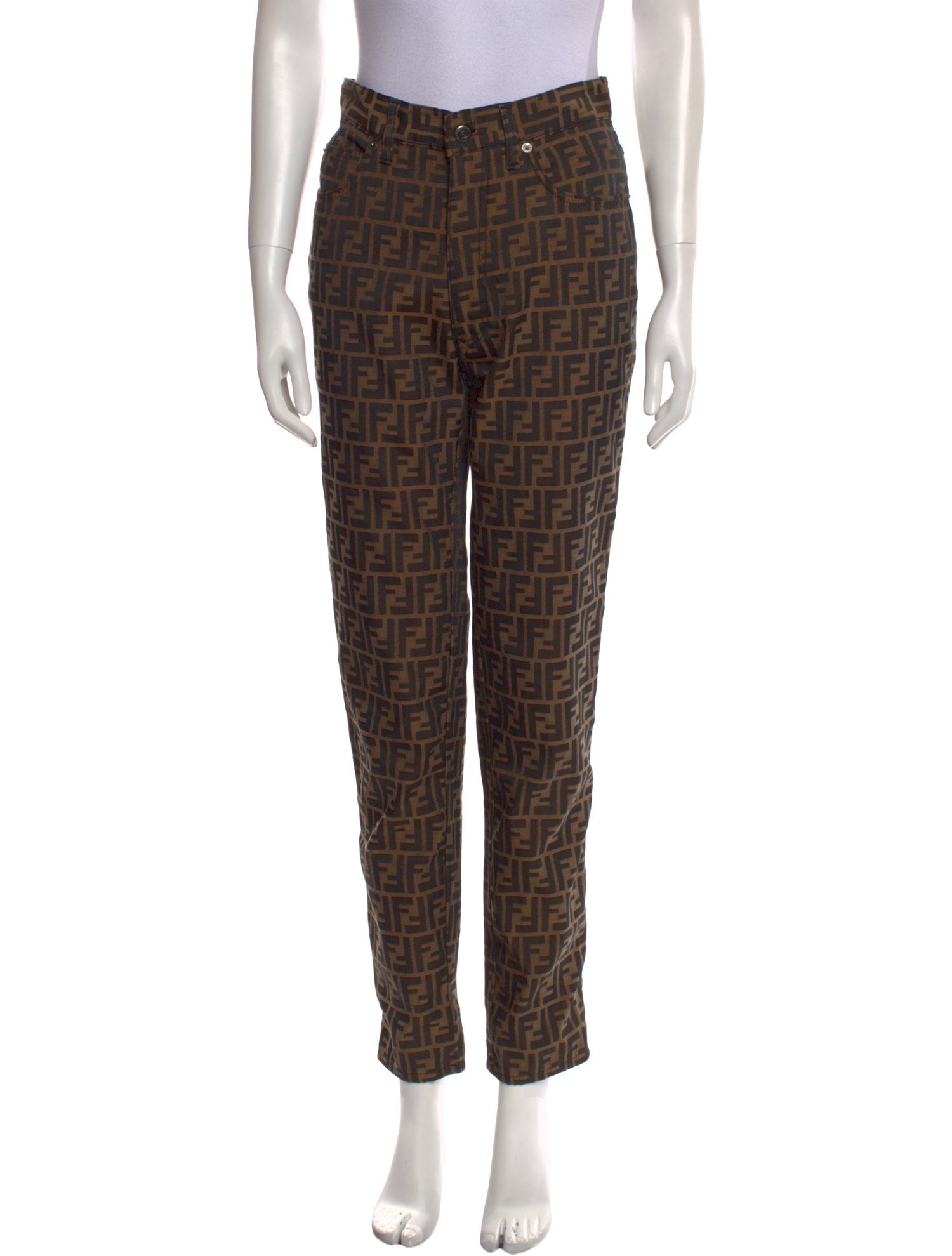 Fendi Printed Skinny Leg Pants