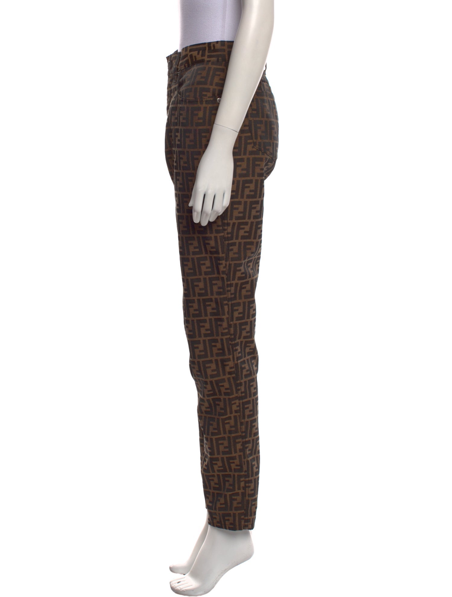 Fendi Printed Skinny Leg Pants