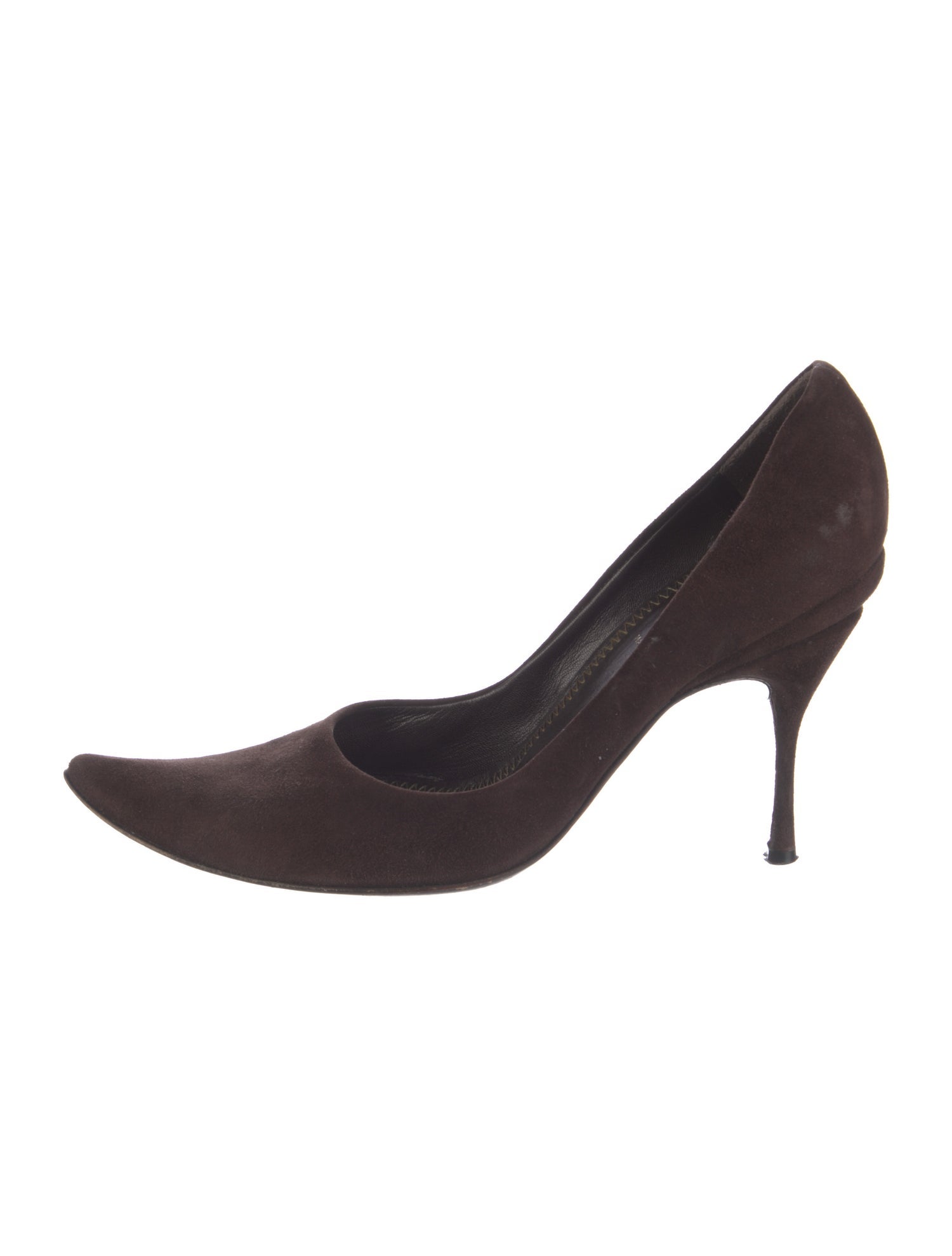 Fendi Zucca FF Logo Suede Pumps
