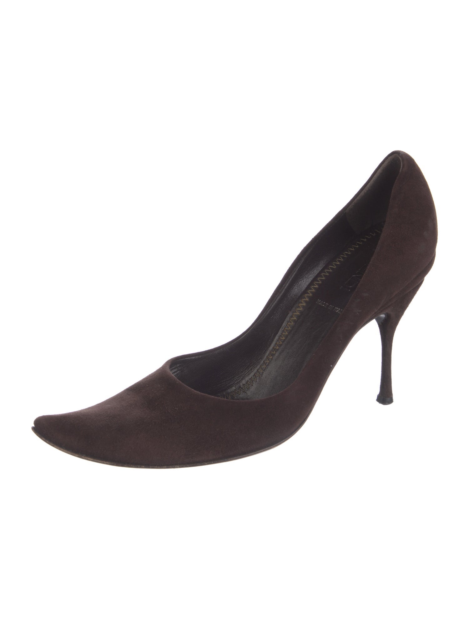 Fendi Zucca FF Logo Suede Pumps