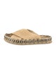 Fendi Zucca FF Logo Raffia Espadrilles