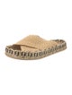 Fendi Zucca FF Logo Raffia Espadrilles