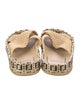 Fendi Zucca FF Logo Raffia Espadrilles