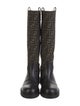 Fendi Zucca FF Logo Canvas Rain Boots