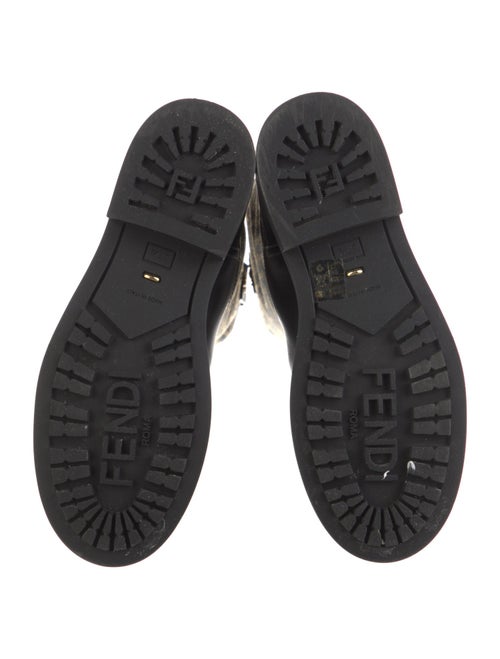 Fendi Zucca FF Logo Canvas Rain Boots