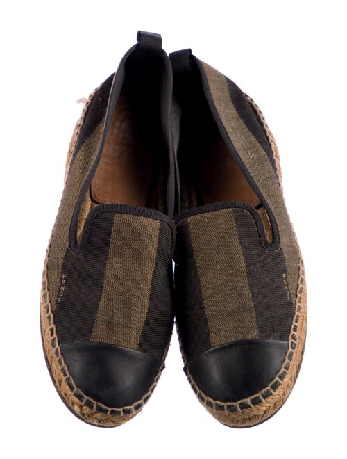 Fendi Canvas Colorblock Pattern Espadrilles