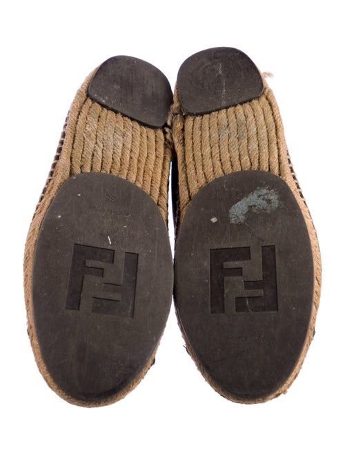 Fendi Canvas Colorblock Pattern Espadrilles