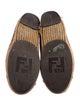 Fendi Canvas Colorblock Pattern Espadrilles