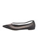 Fendi Zucca FF Logo Mesh Ballet Flats