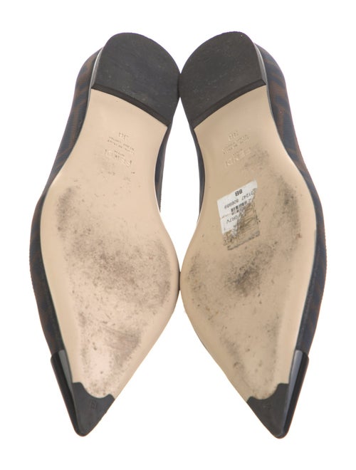 Fendi Zucca FF Logo Mesh Ballet Flats