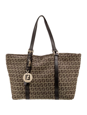 Fendi Zucchino FF Shoulder Bag