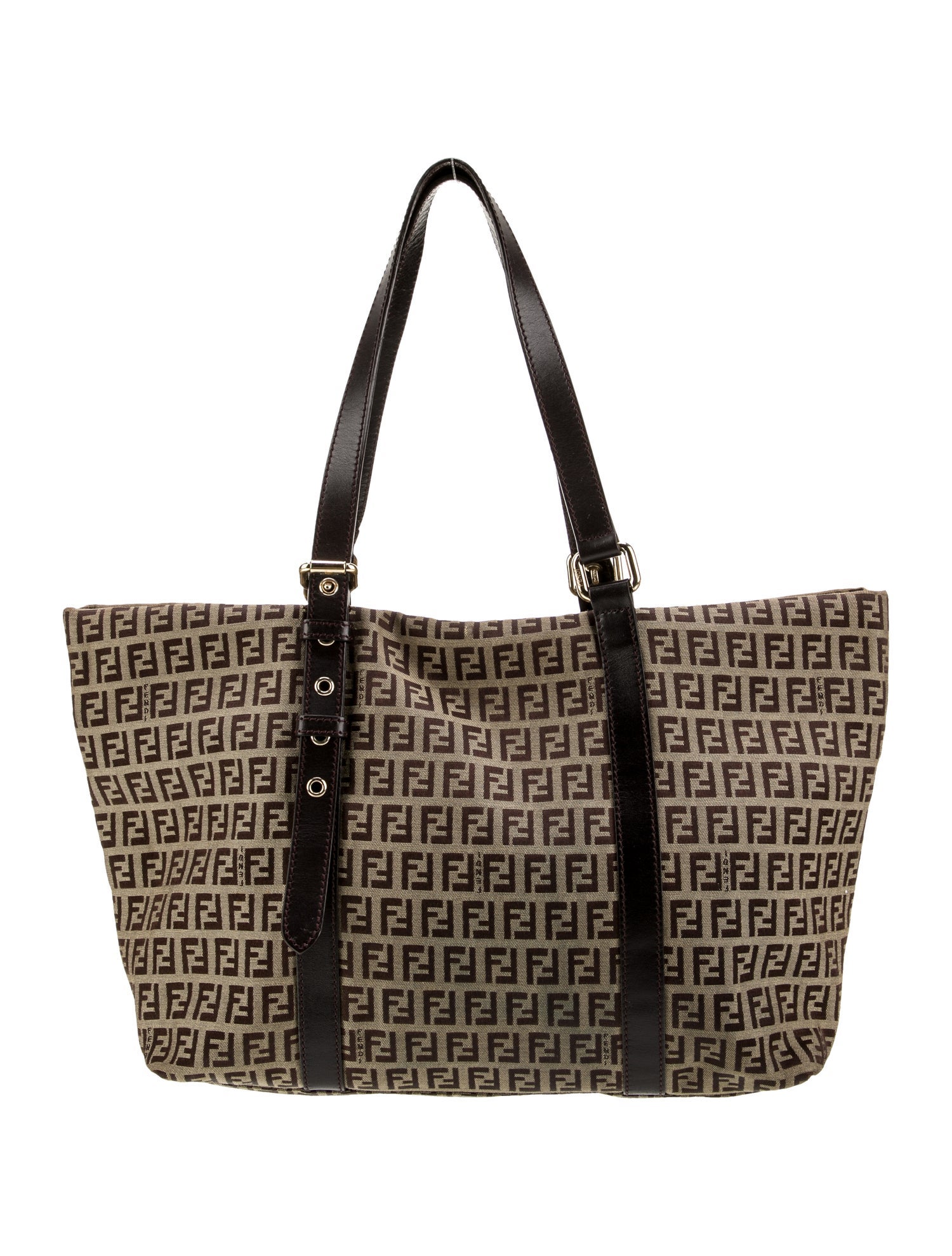 Fendi Zucchino FF Shoulder Bag